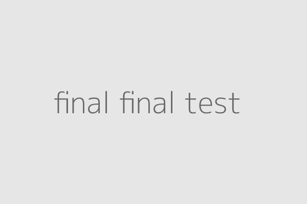 final final test